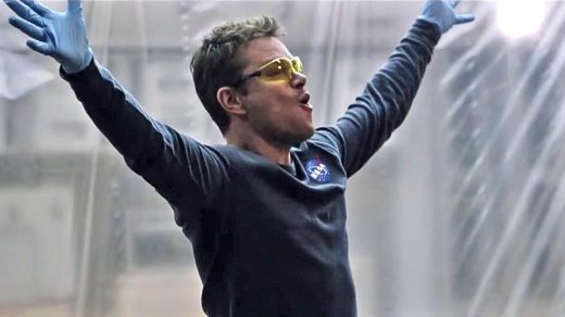matt damon martian happy